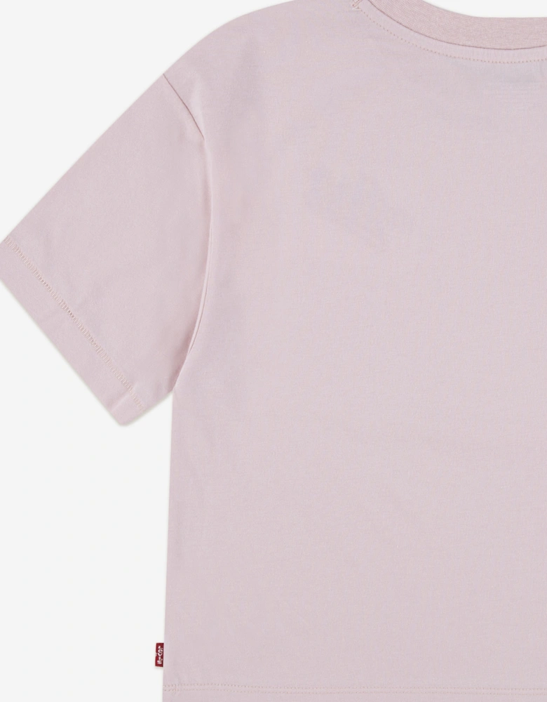 Girls Boxy Meet and Greet T-Shirt in Pink