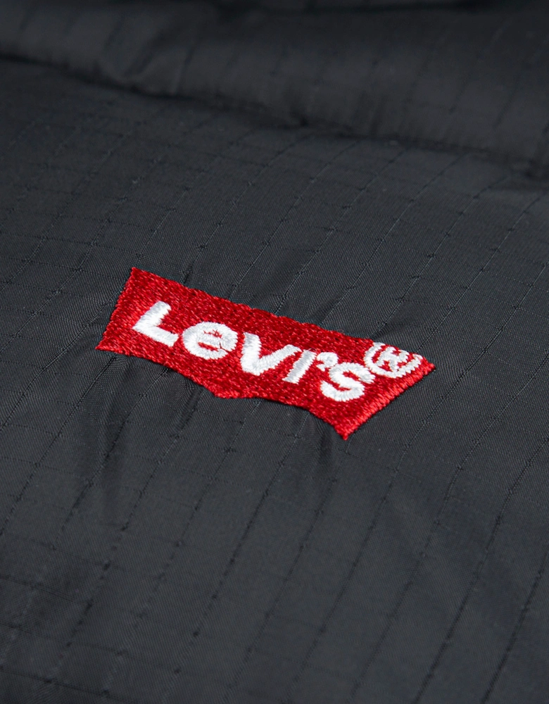 Boys Batwing Puffer Gilet in Black