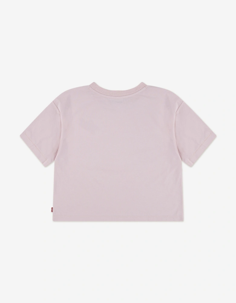 Girls Boxy Meet and Greet T-Shirt in Pink