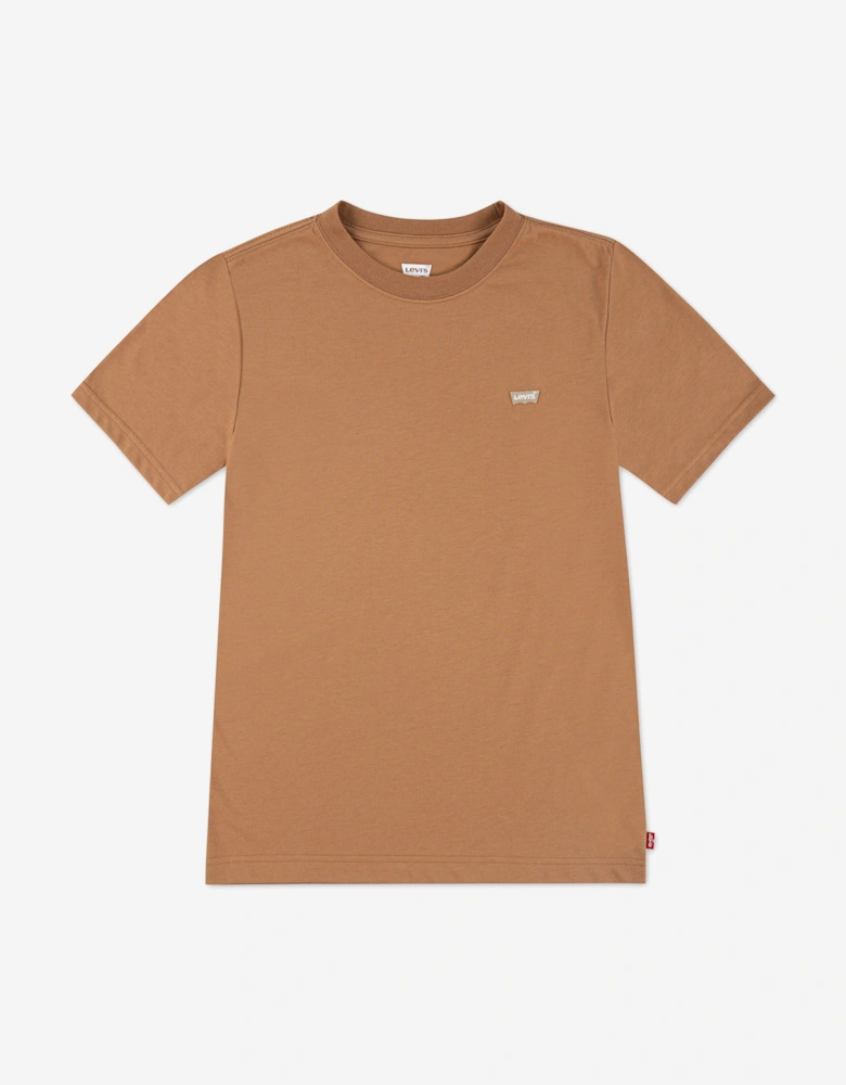Boys Batwing Chest Hit T-Shirt in Brown