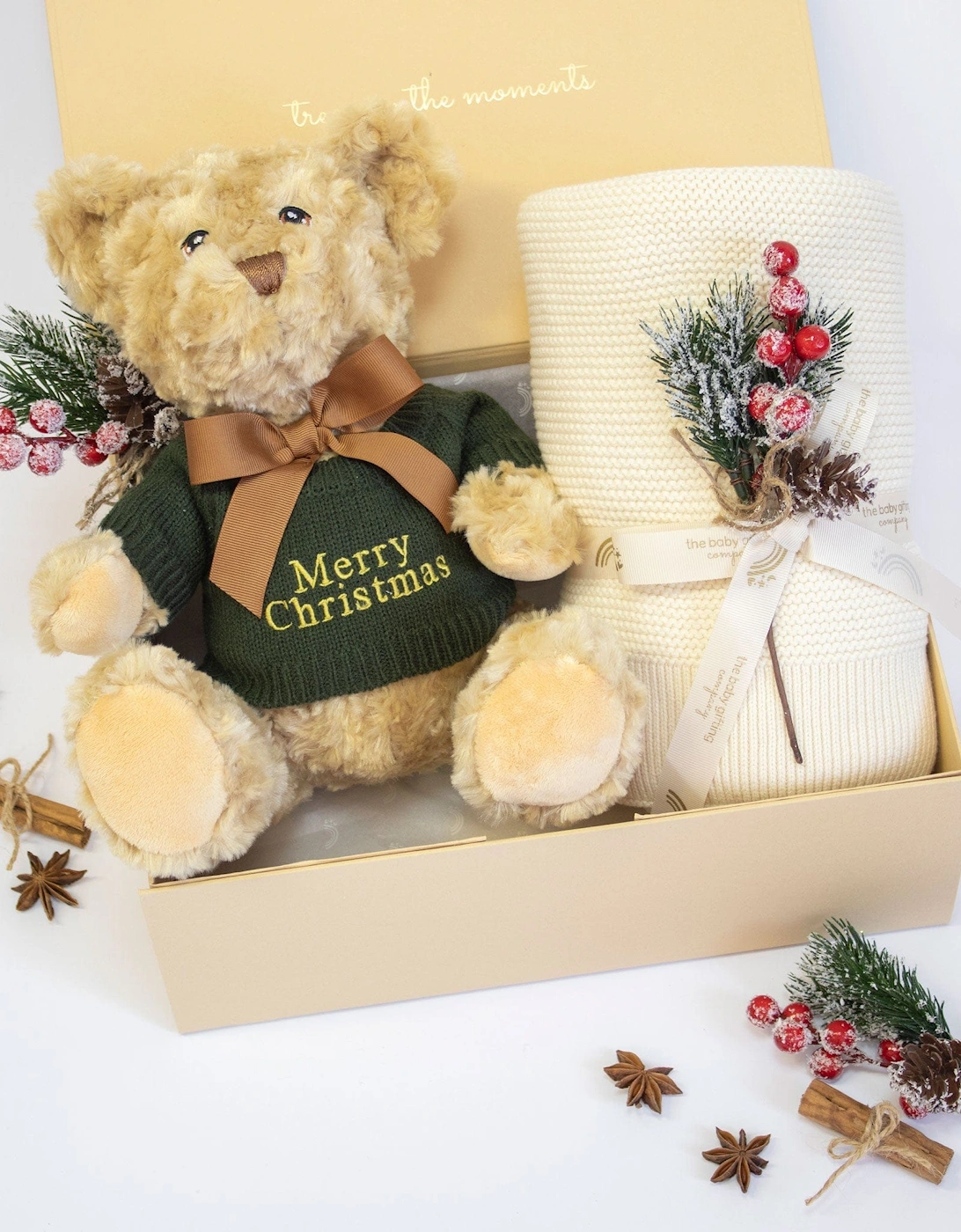 CHRISTMAS EDITION TEDDY AND BLANKET GIFT SET, 6 of 5