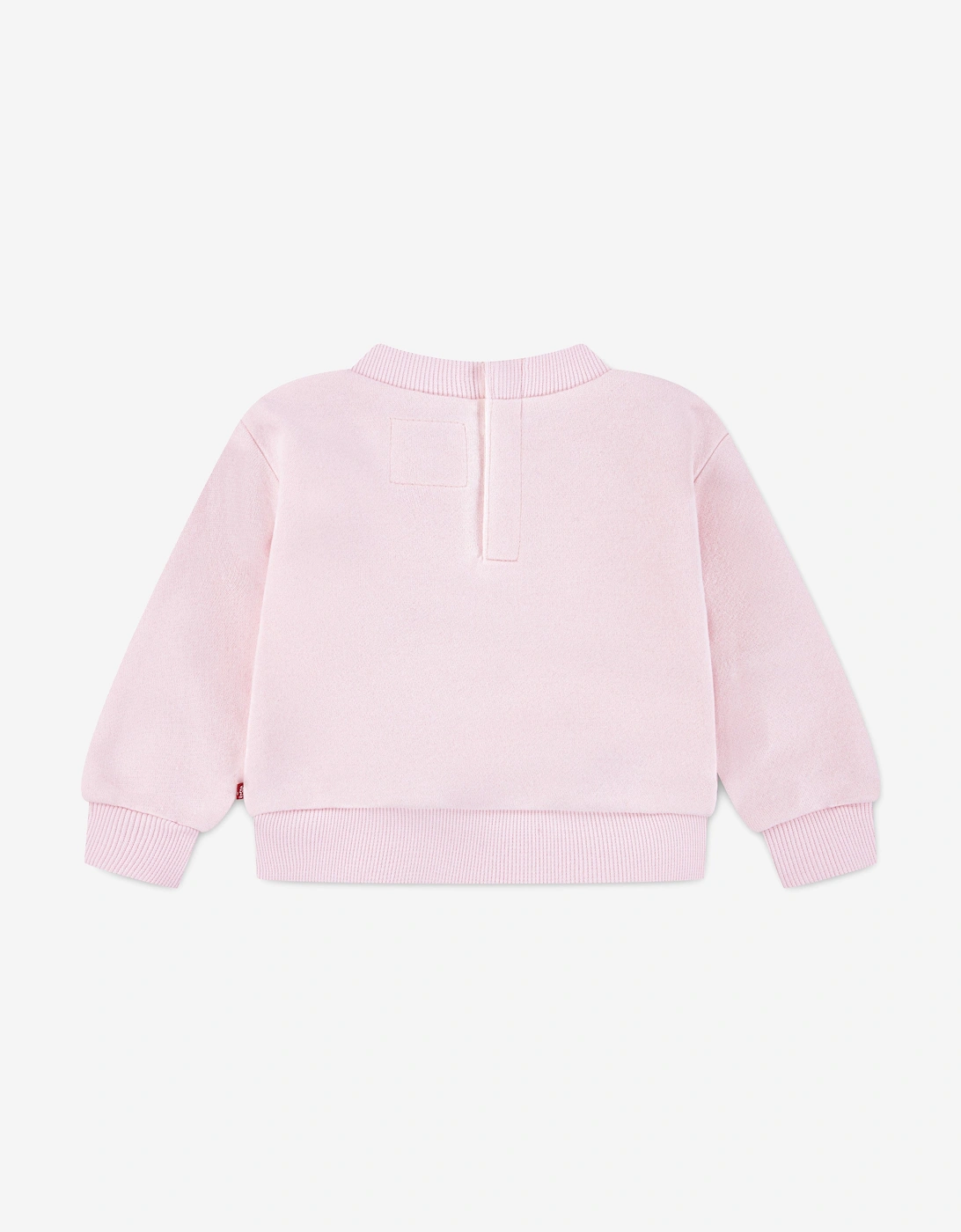 Baby Girls Peter Pan Collar Sweatshirt in Pink