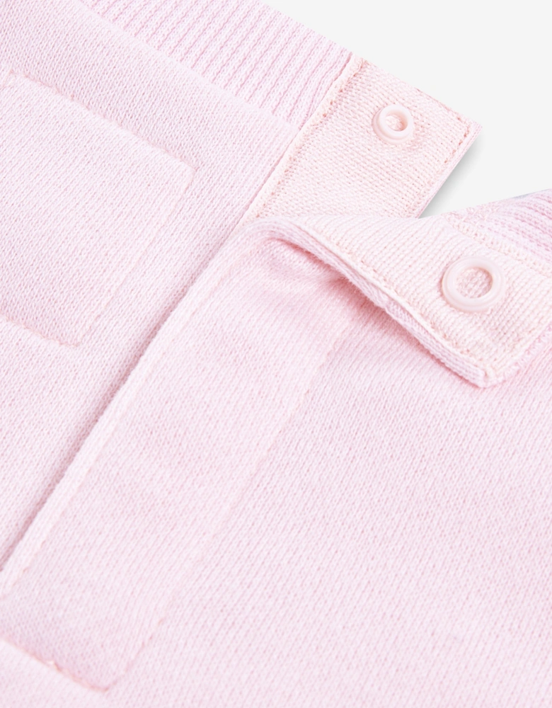 Baby Girls Peter Pan Collar Sweatshirt in Pink