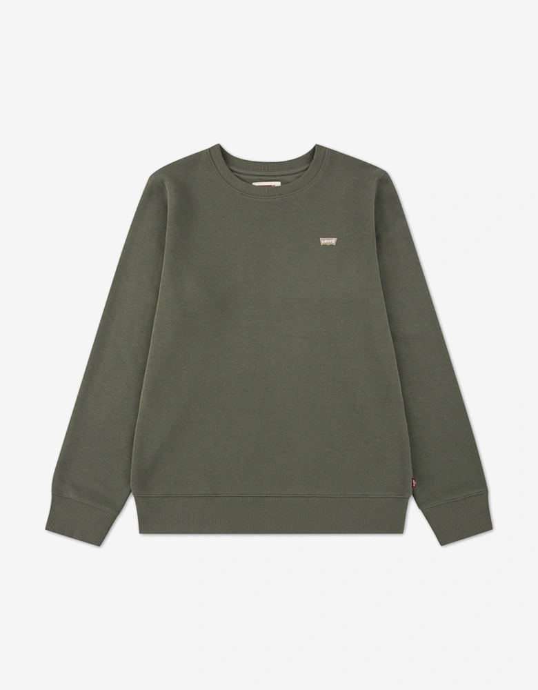 Boys Mini Logo Sweatshirt in Green