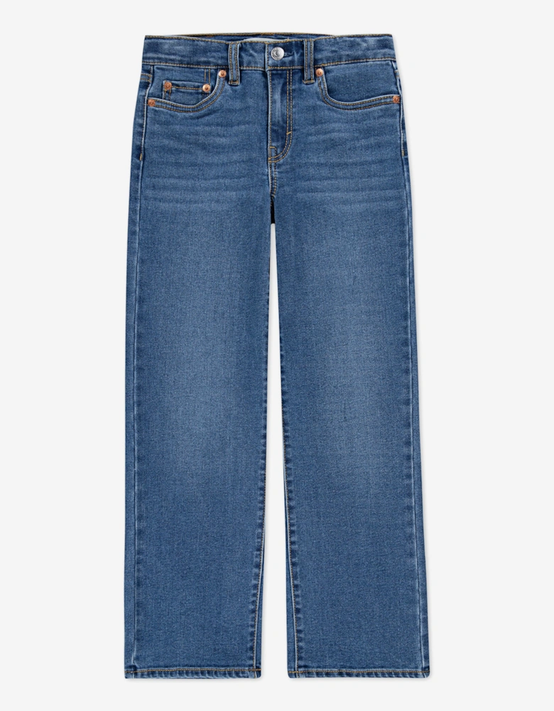 Girls Wide Leg Jeans in Blue