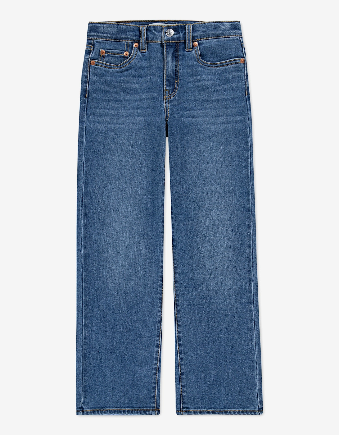 Girls Wide Leg Jeans in Blue, 5 of 4