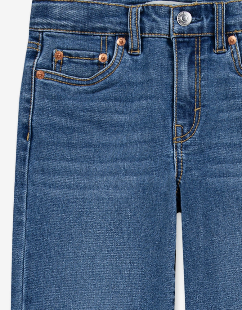 Girls Wide Leg Jeans in Blue