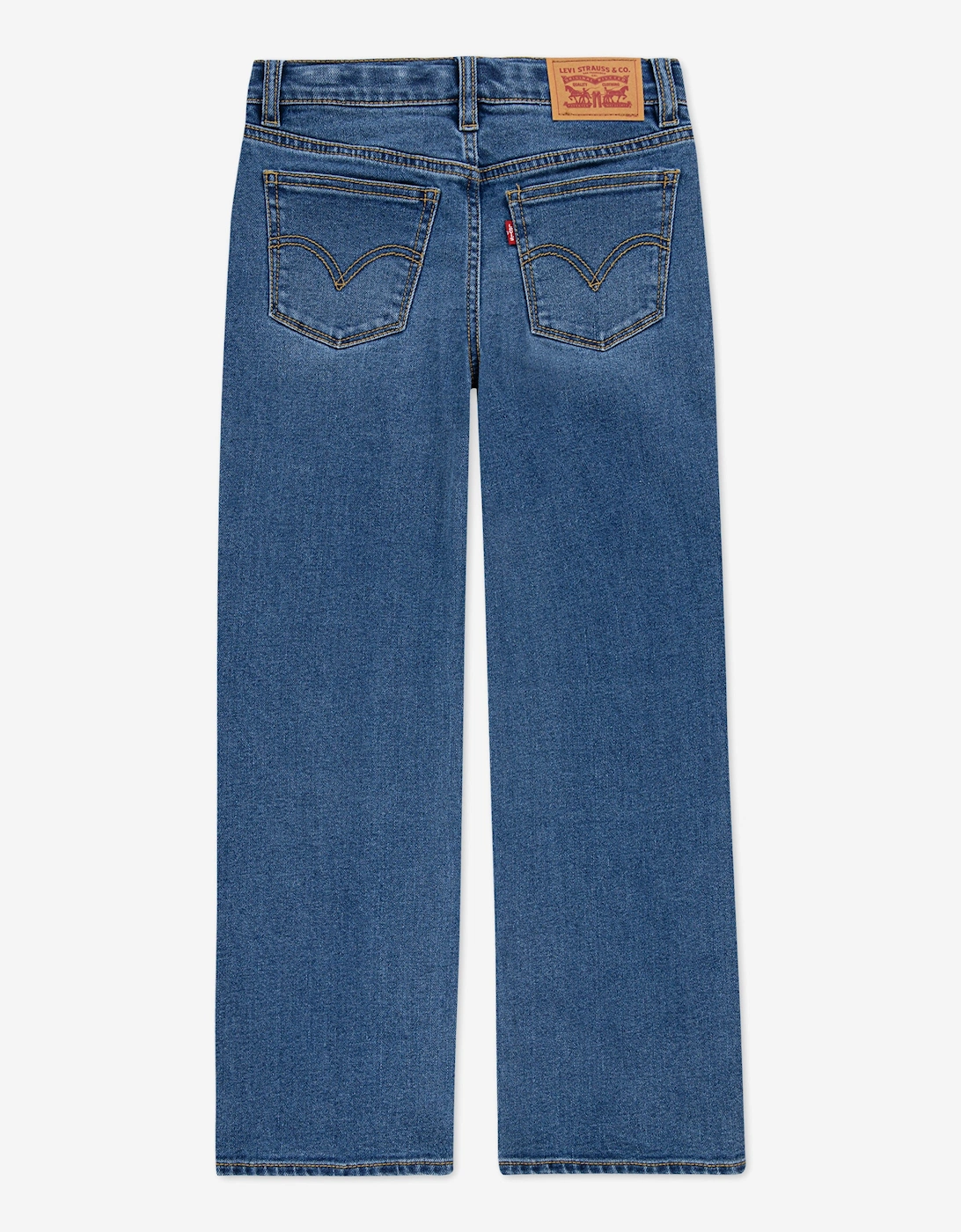 Girls Wide Leg Jeans in Blue