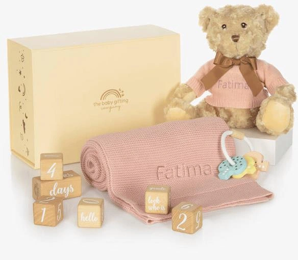 Milestone Snuggles Personalised Baby Gift Set