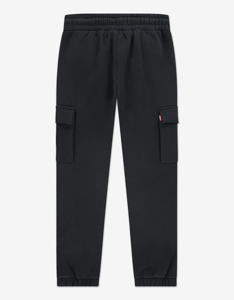 Boys Cargo Joggers in Black