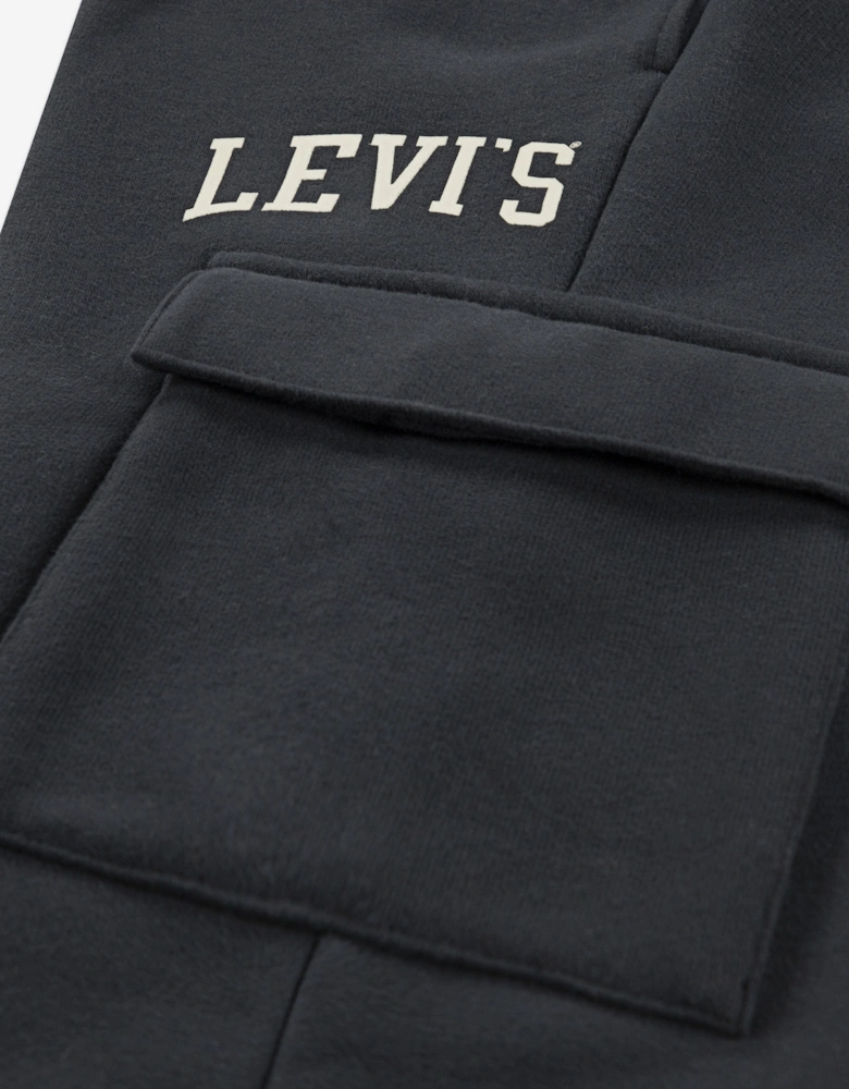 Boys Cargo Joggers in Black