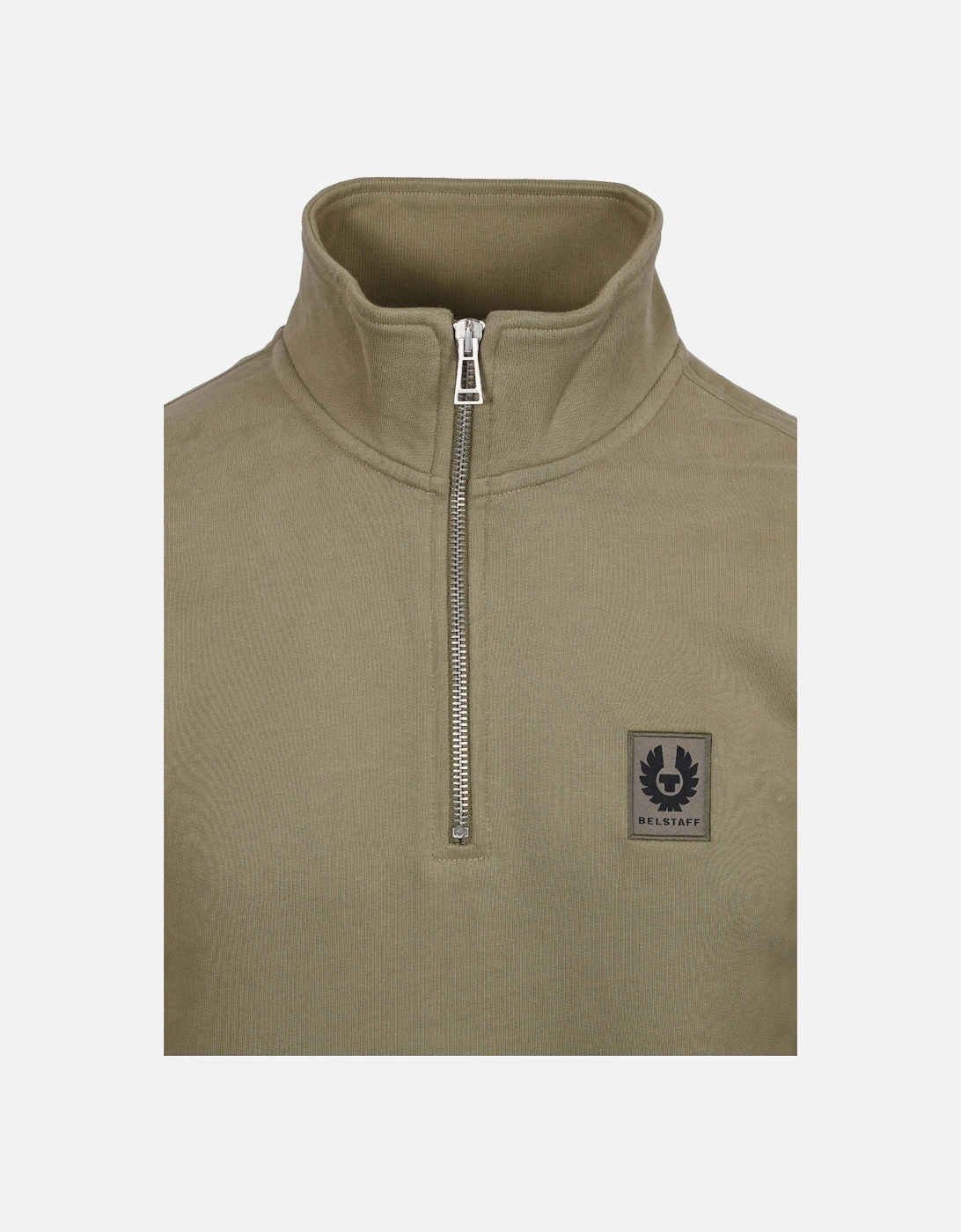 HALF ZIP SWEATSHIRT FATIGUE GREEN