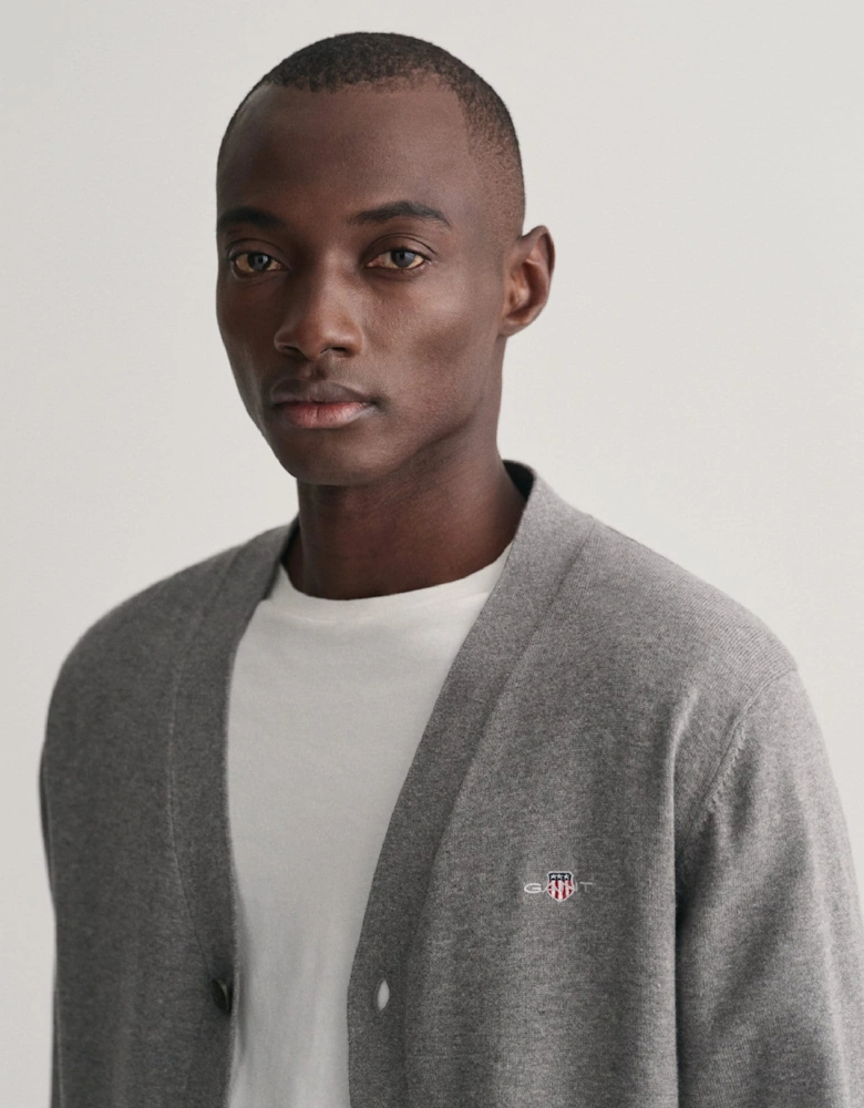 Classic Cotton V-Neck Cardigan