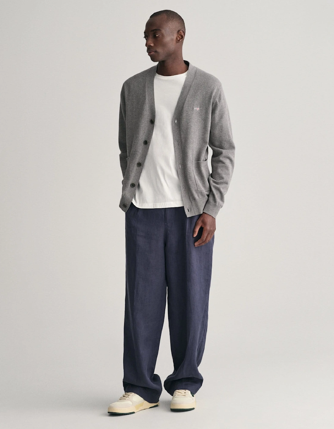 Classic Cotton V-Neck Cardigan