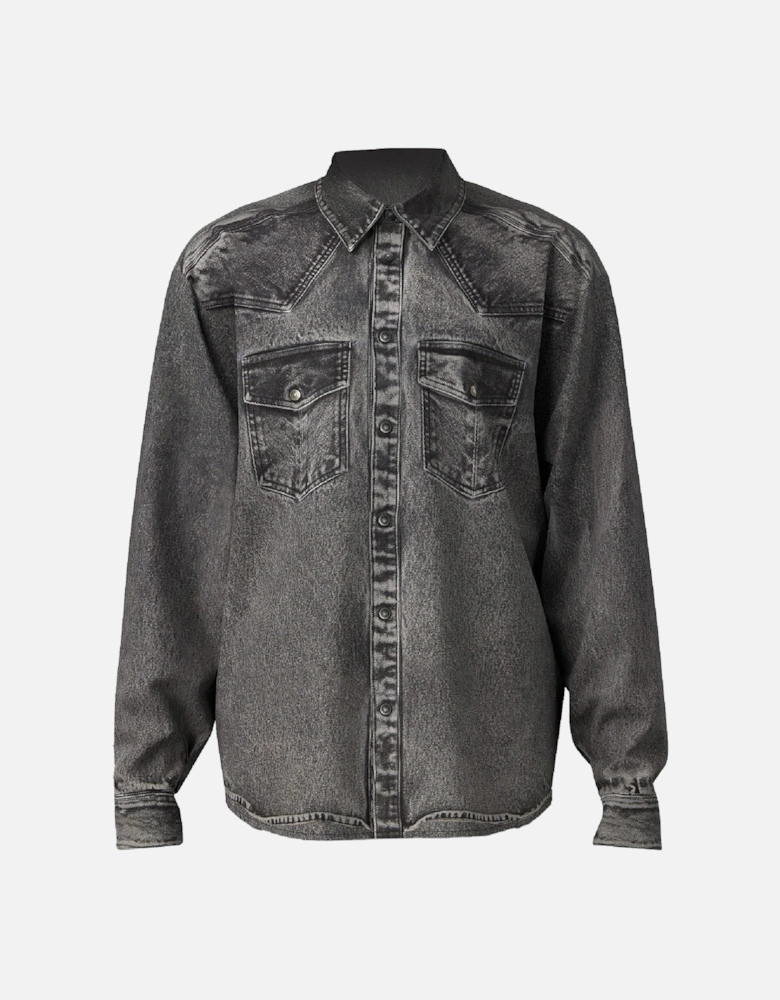 S-Gils Pocket Denim Effect Shirt