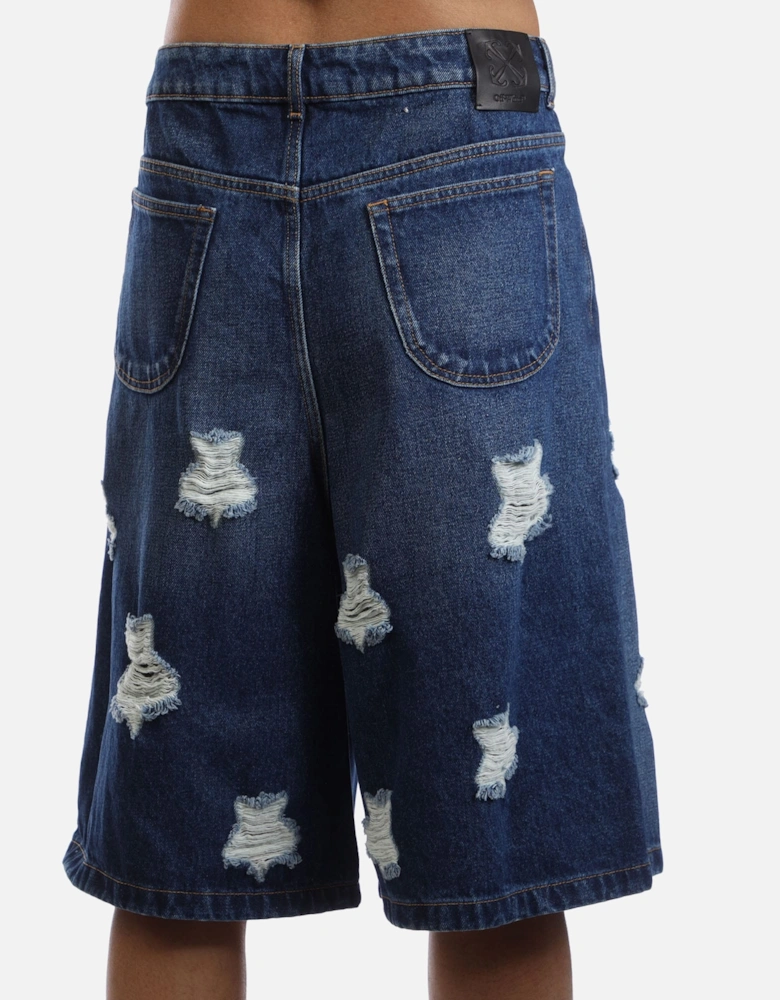 Stars Denim Shorts