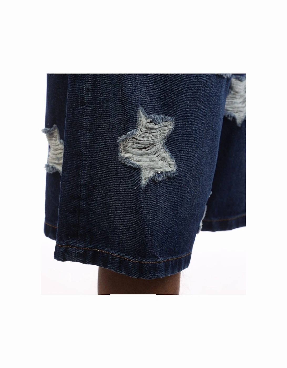 Stars Denim Shorts