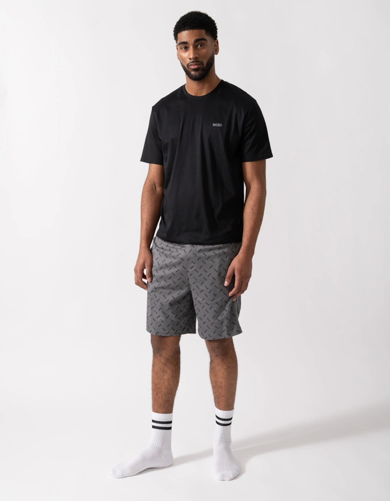 BOSS Orange Relax Mens Short Pyjama Set - Dark Grey 026