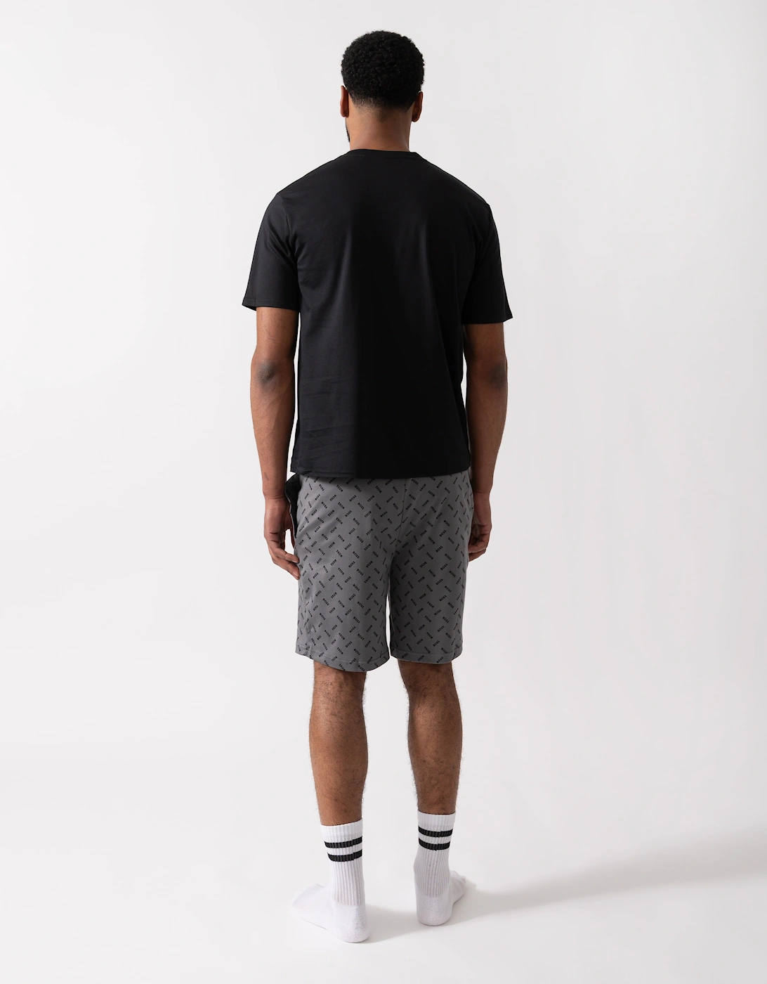 BOSS Orange Relax Mens Short Pyjama Set - Dark Grey 026