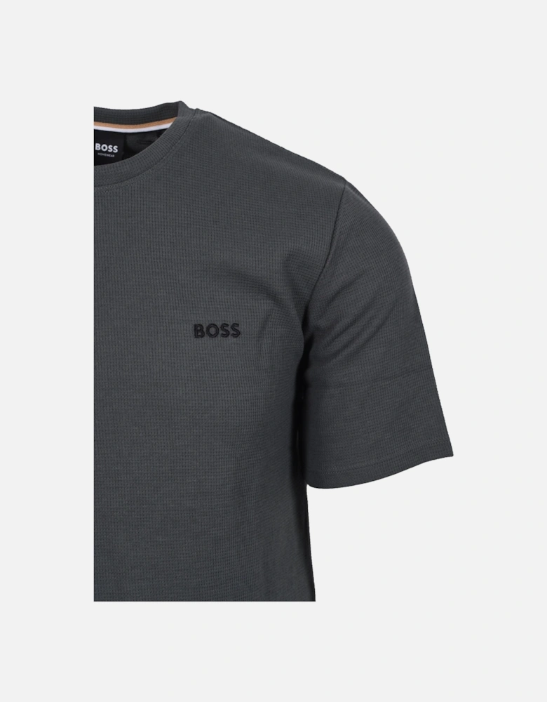 Boss Black WAFFLE T-SHIRT OPEN GREEN