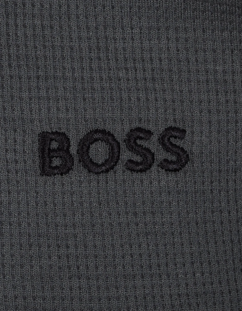 Boss Black WAFFLE T-SHIRT OPEN GREEN