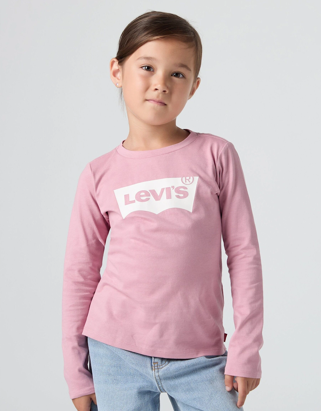 Girls Long Sleeve Batwing T-Shirt in Purple