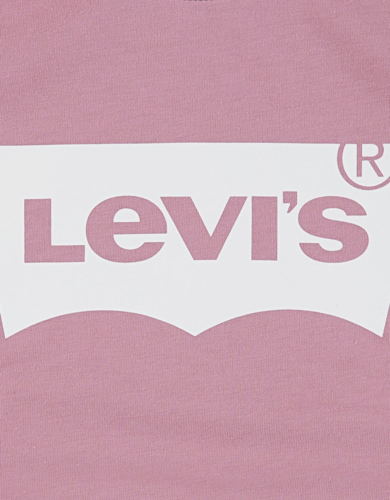 Girls Long Sleeve Batwing T-Shirt in Purple