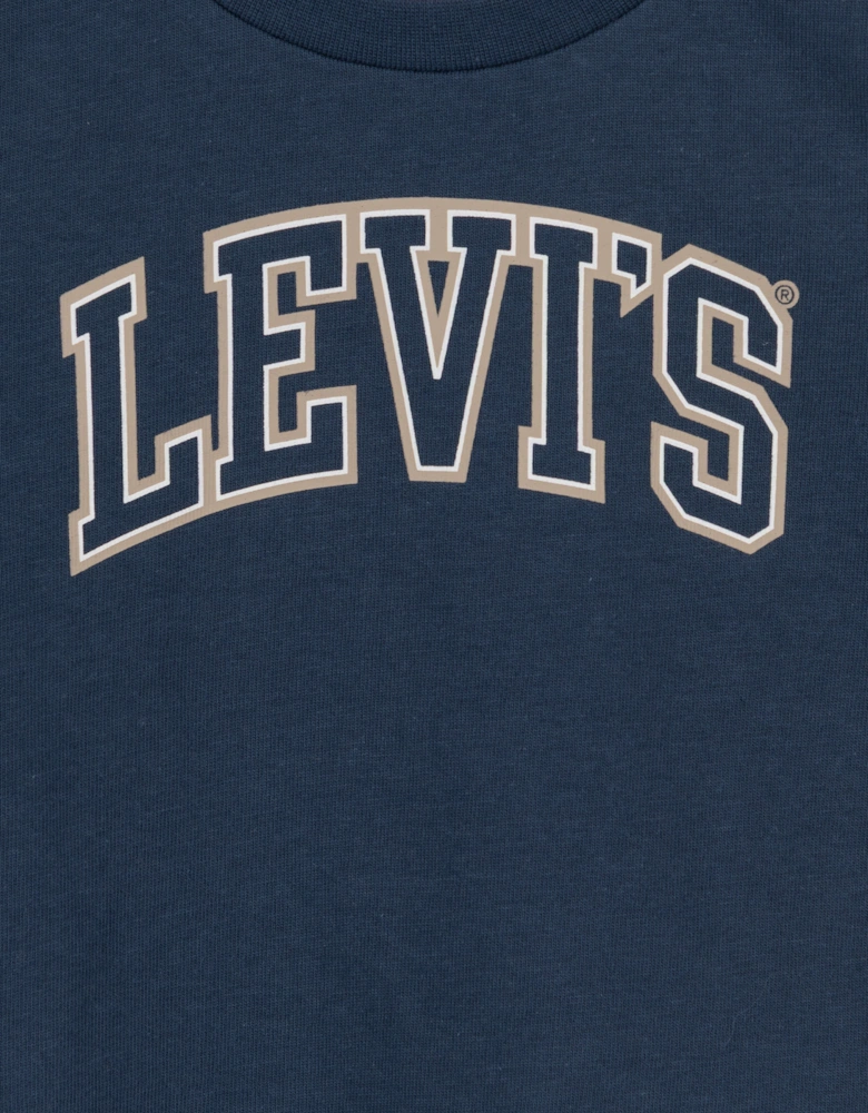 Baby Boys Collegiate Long Sleeve T-Shirt in Blue