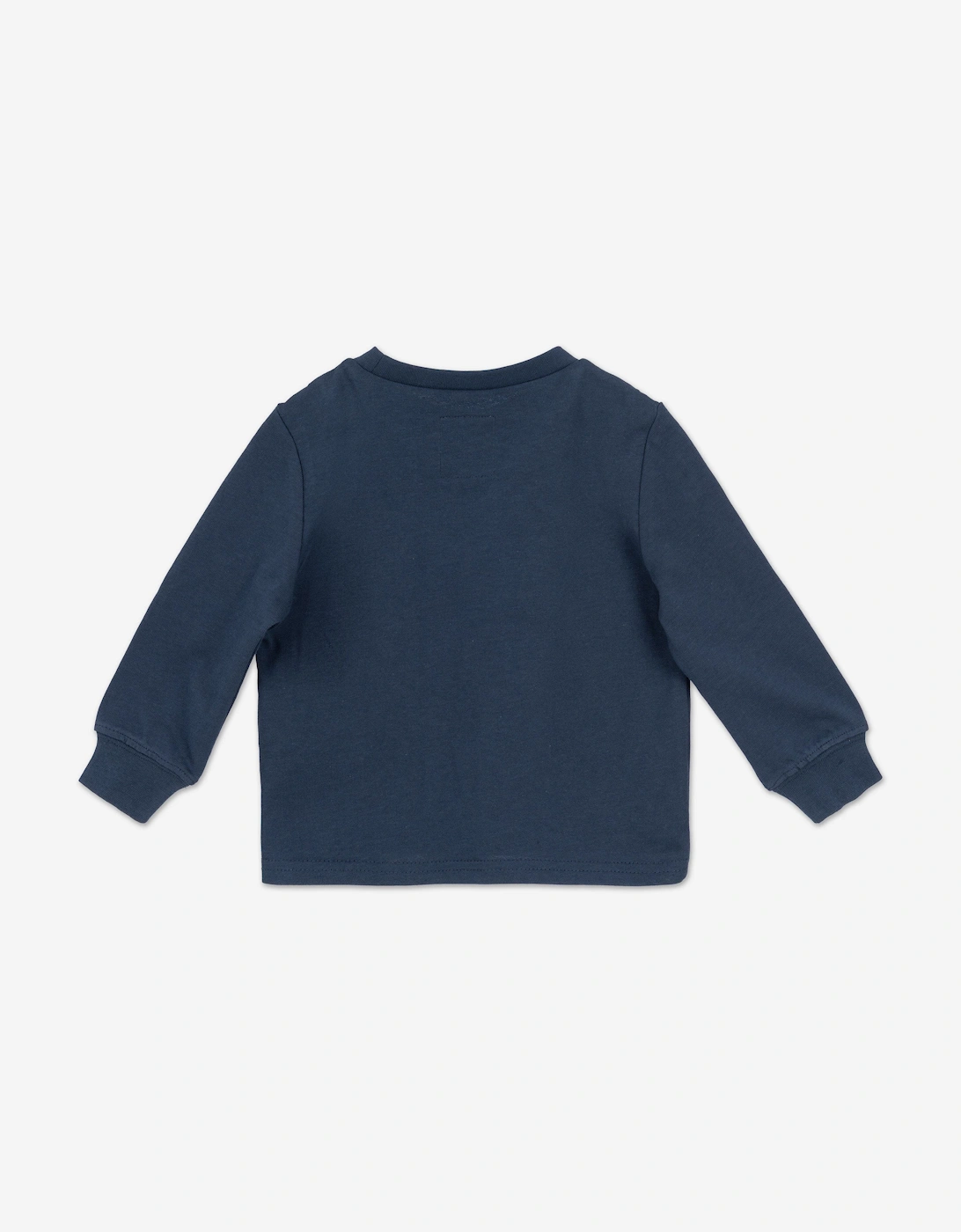 Baby Boys Collegiate Long Sleeve T-Shirt in Blue