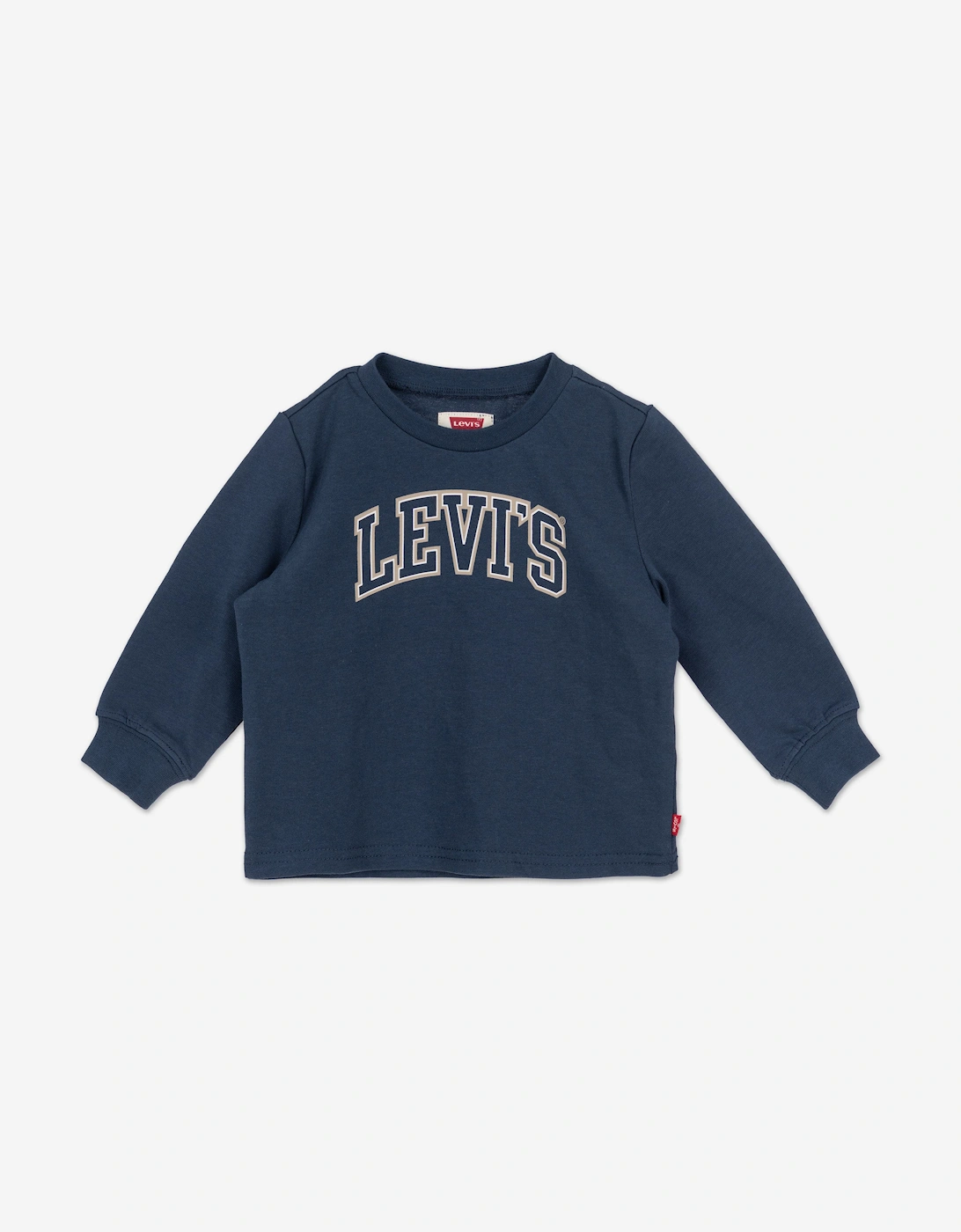 Baby Boys Collegiate Long Sleeve T-Shirt in Blue, 5 of 4