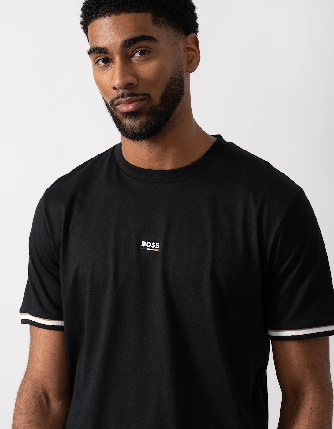 BOSS Orange Mens Iconic Loungewear T-Shirt - Black 001