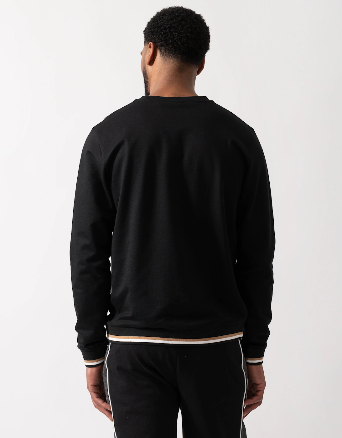 BOSS Orange Mens Iconic Loungewear Sweatshirt - Black 001