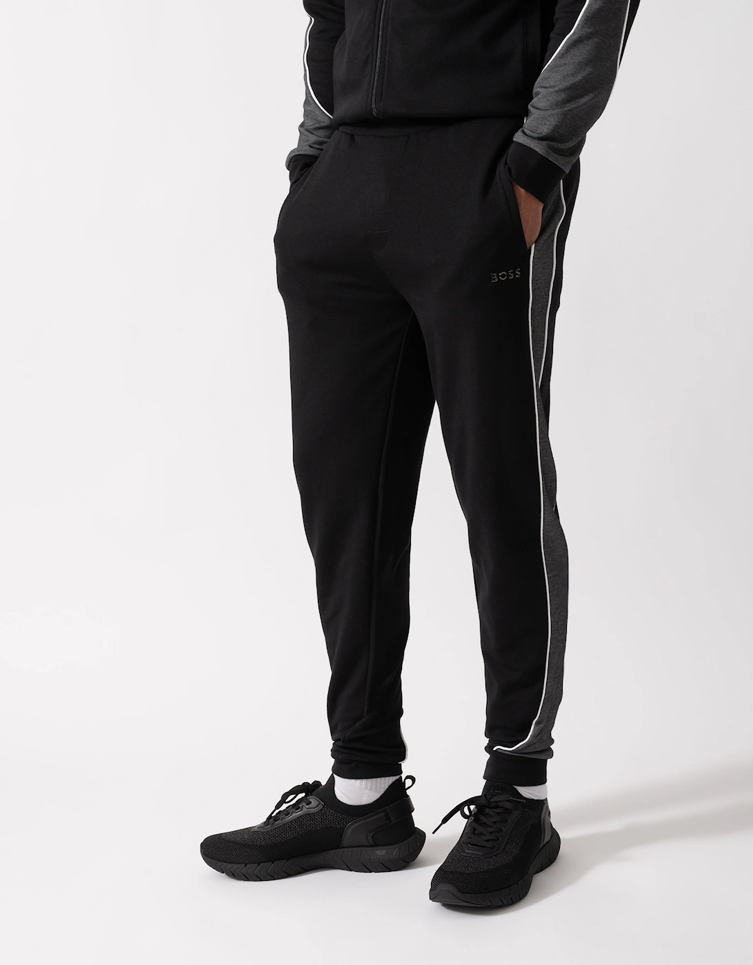 BOSS Orange Mens Loungewear Tracksuit Pants - Black 001, 6 of 5