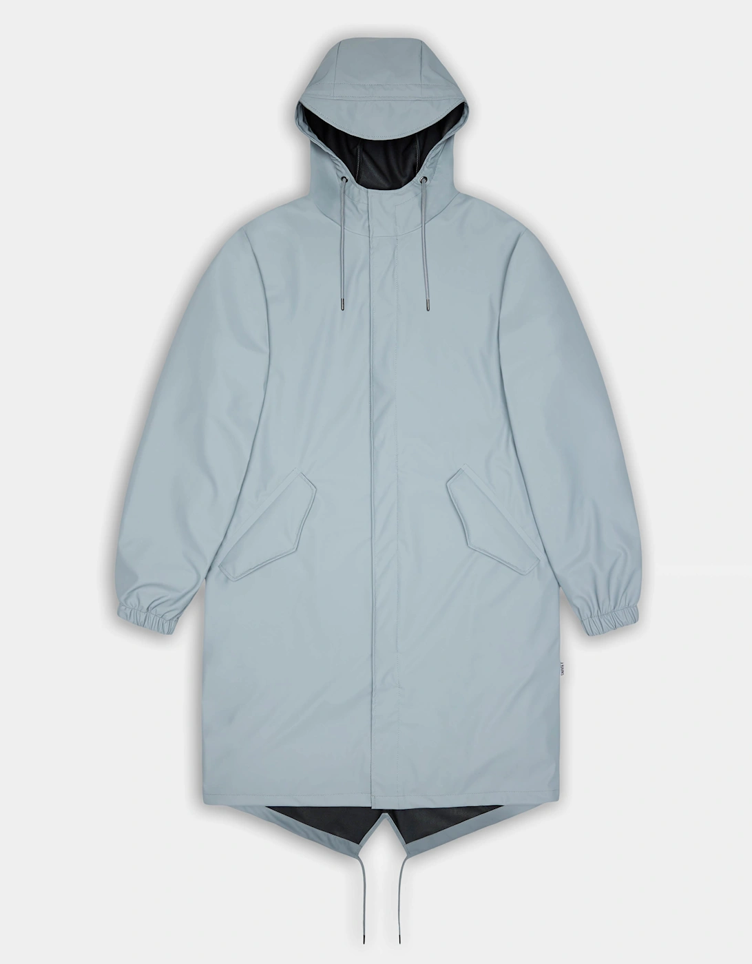 Rains Women's Blue Unisex Fishtail Parka - Pool 147  12 M