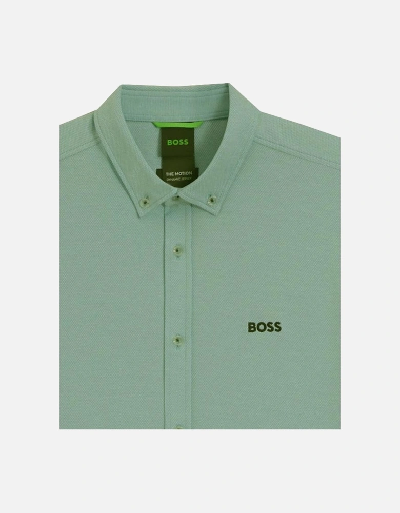 Men's Green Motion Short Sleeved Shirt