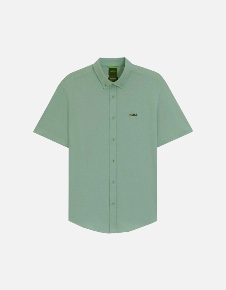 Men's Green Motion Short Sleeved Shirt