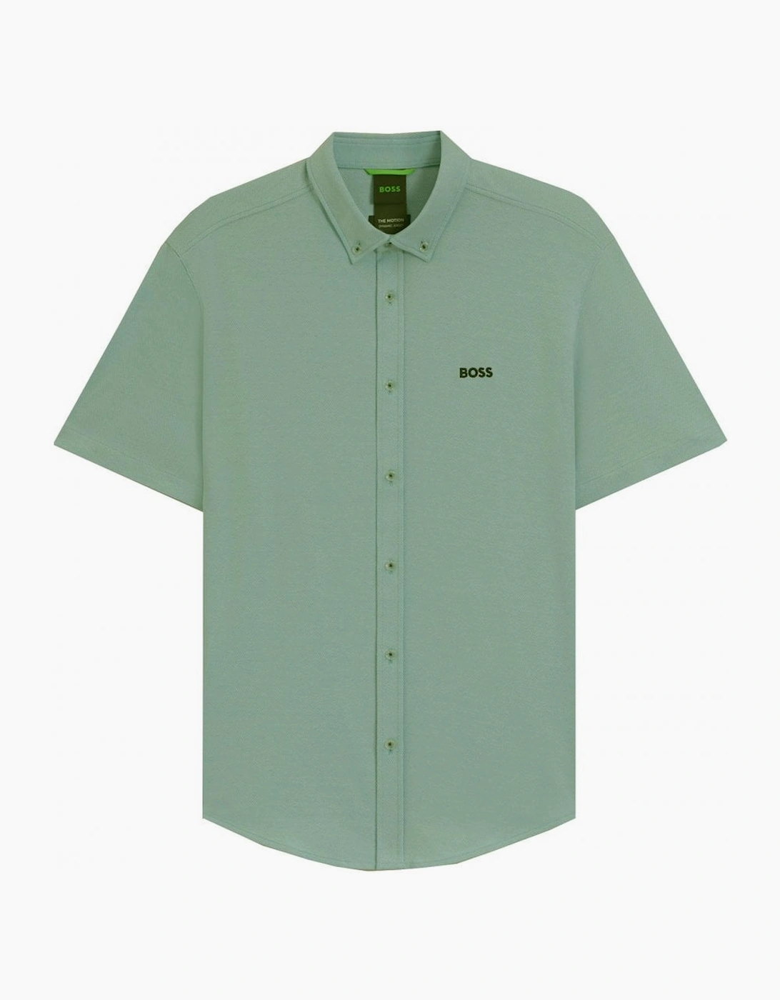 Hugo Boss Men's Green Motion Short Sleeved Shirt - Size: 46/Regular