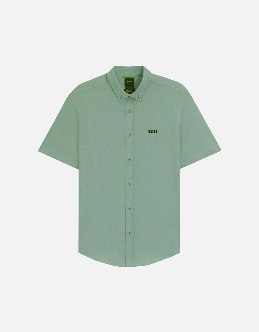 Men's Green Motion Short Sleeved Shirt, 3 of 2