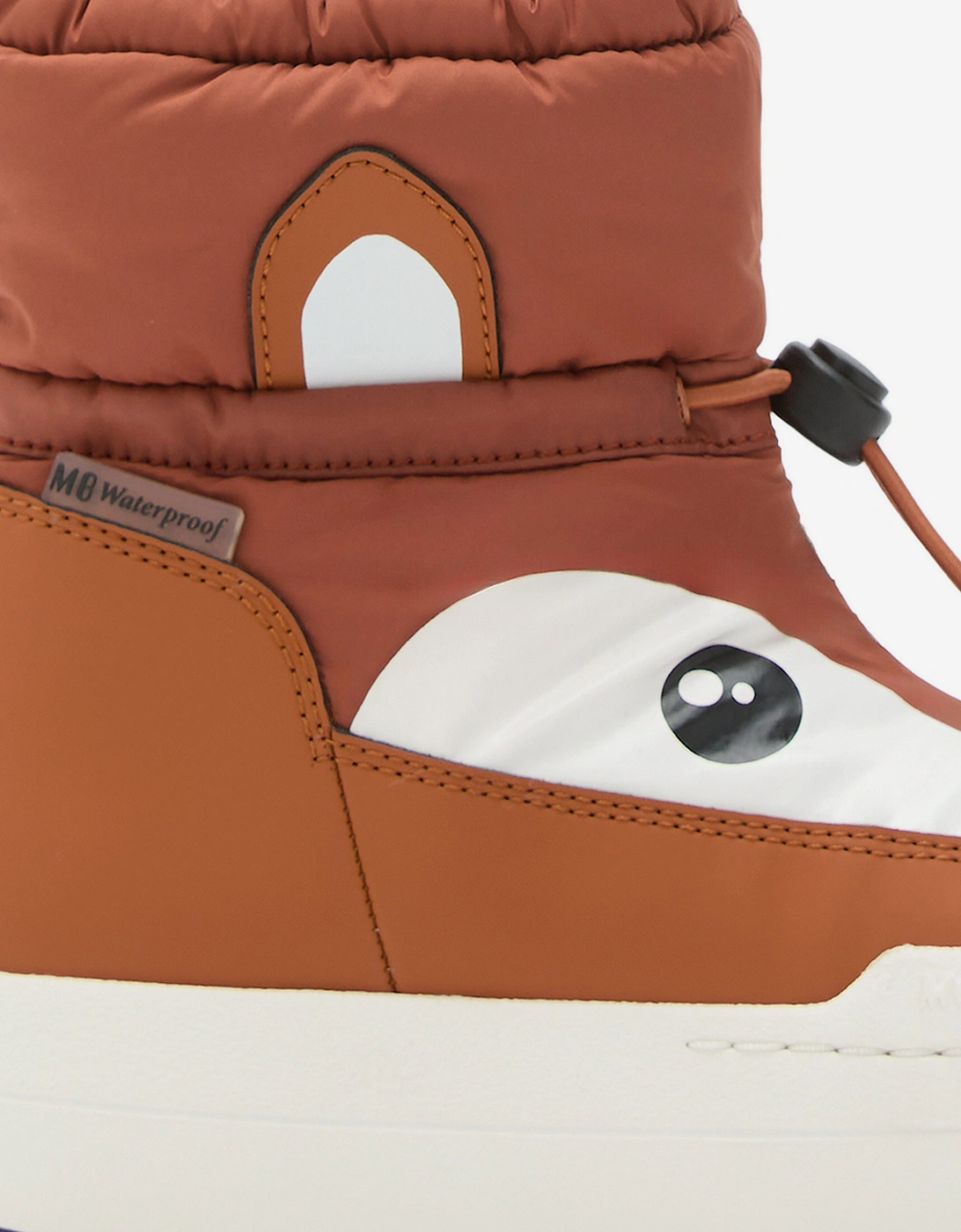 Moon Boot Kids JR Park Tube Mid Animal WP Boots in Brown