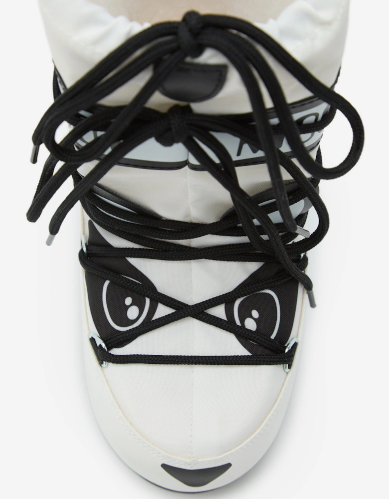 Moon Boot Kids Icon Panda Boots in White