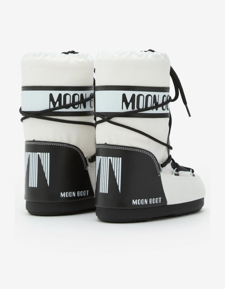 Moon Boot Kids Icon Panda Boots in White