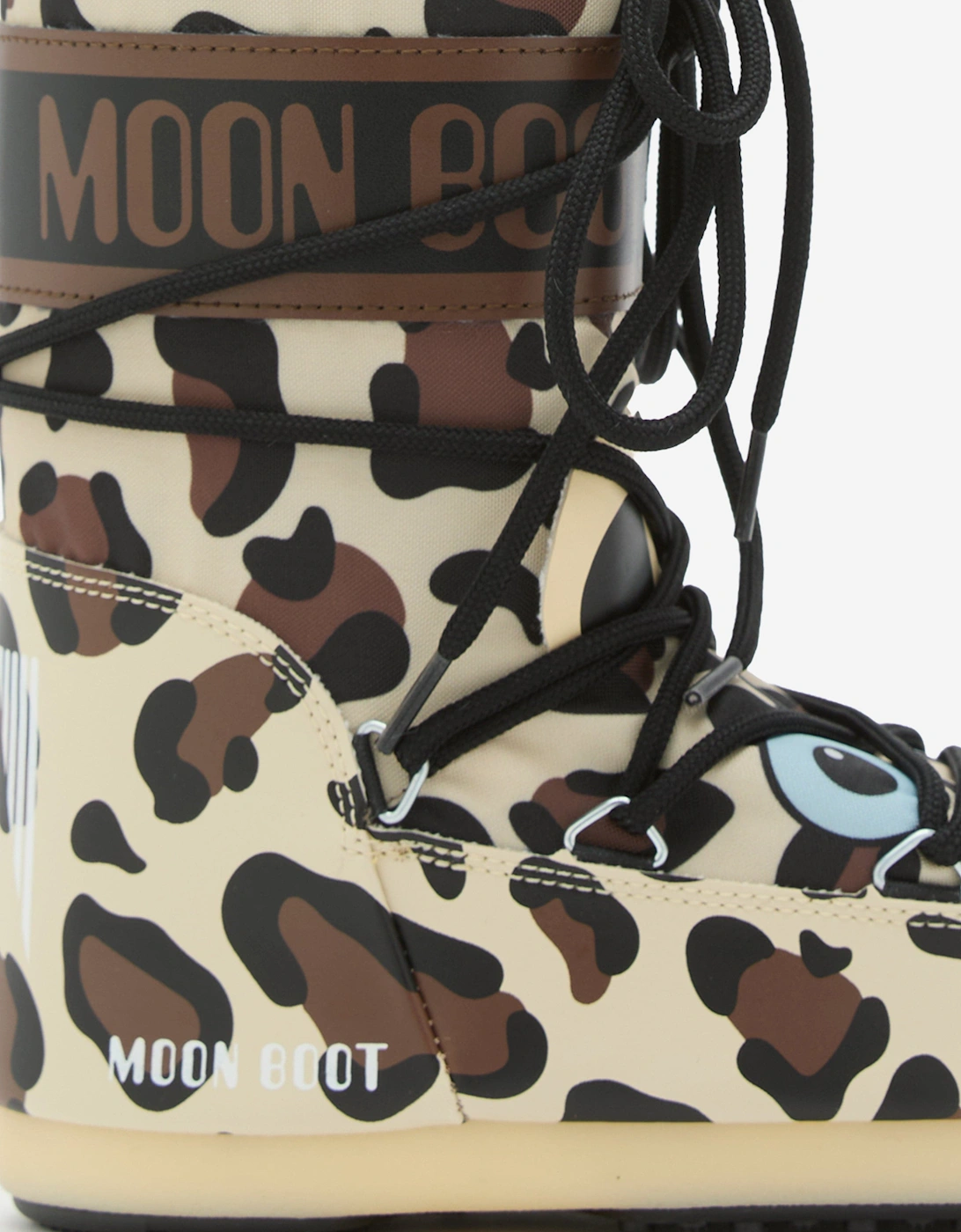 Moon Boot Kids Icon Leopard Boots in Brown