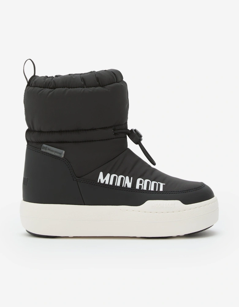 Moon Boot Kids JR Park Tube Mid WP Boots in Black