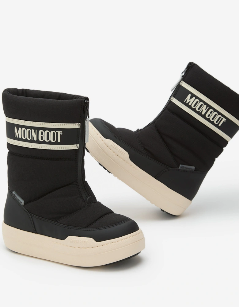 Moon Boot Kids JR Park Zip High WP Boots in Black