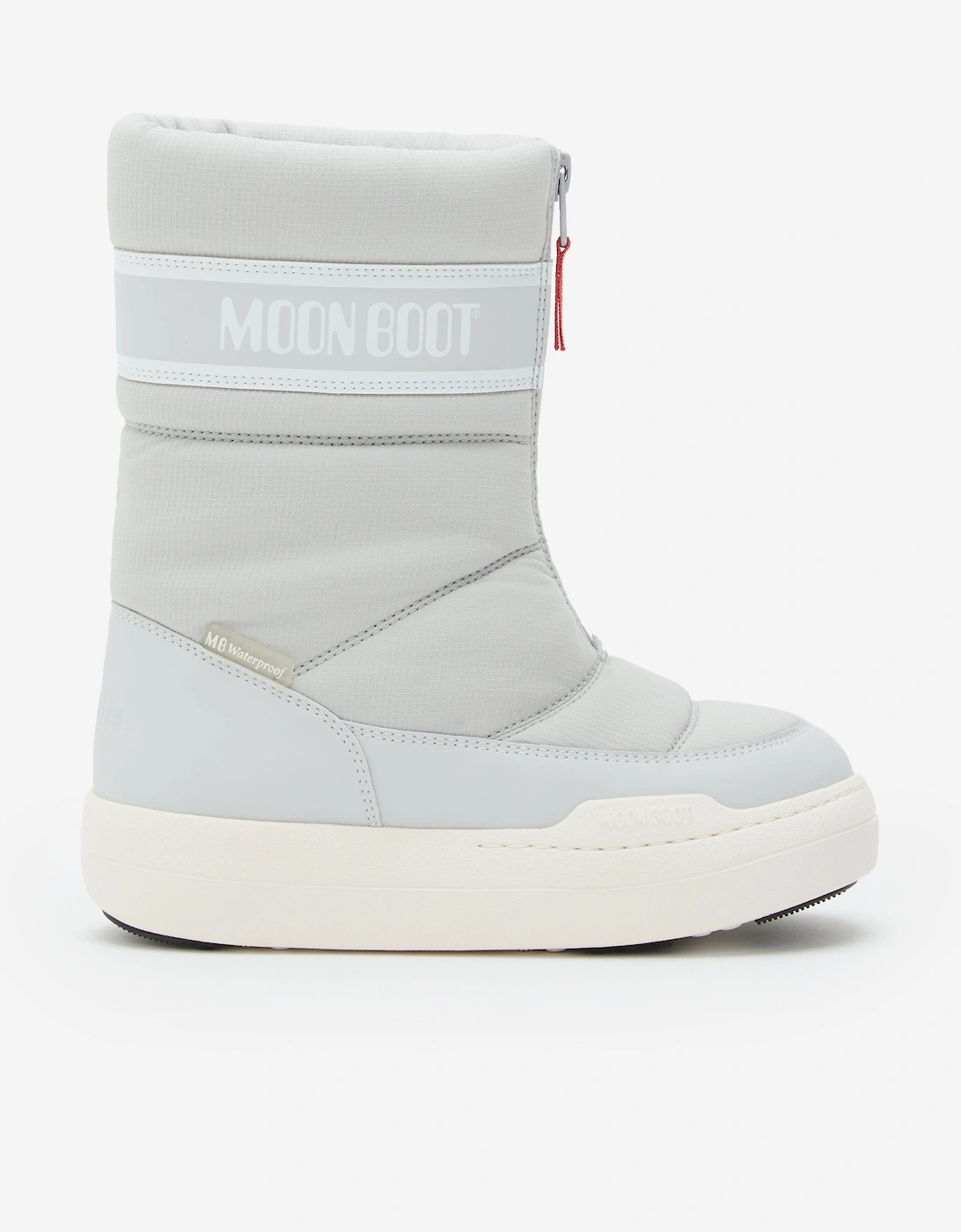 Moonboot Girls Grey 'S Moon Boot Jr Park Zip High Wp Boots In  3 Size 36 Kids