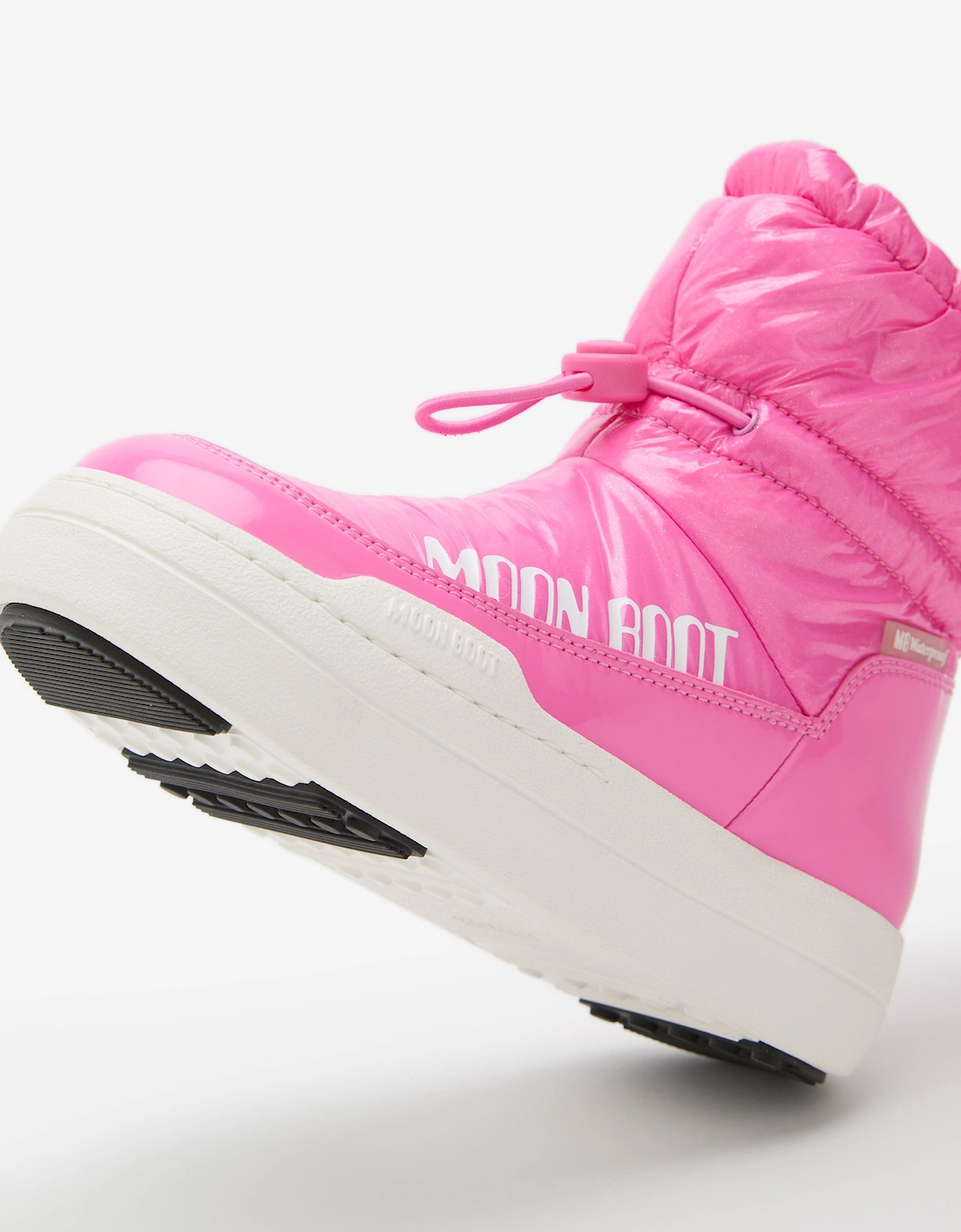 Moon Boot Girls JR Park Tube Mid Glitter WP Boots in Pink