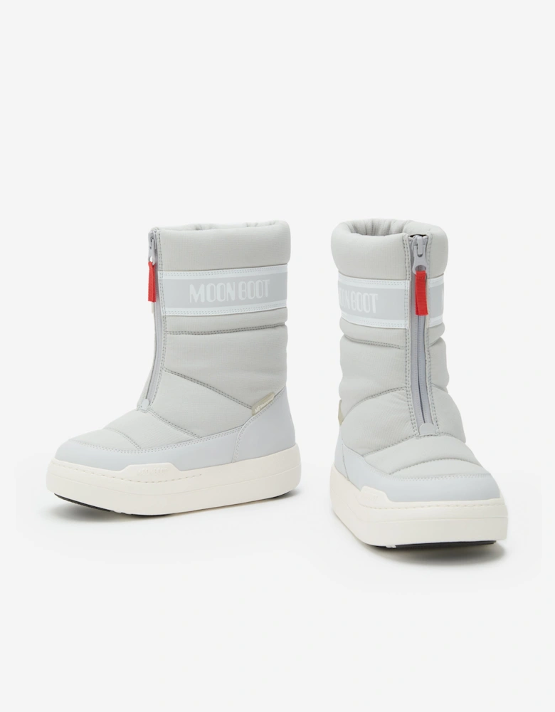 Moon Boot Kids JR Park Zip High WP Boots in Grey