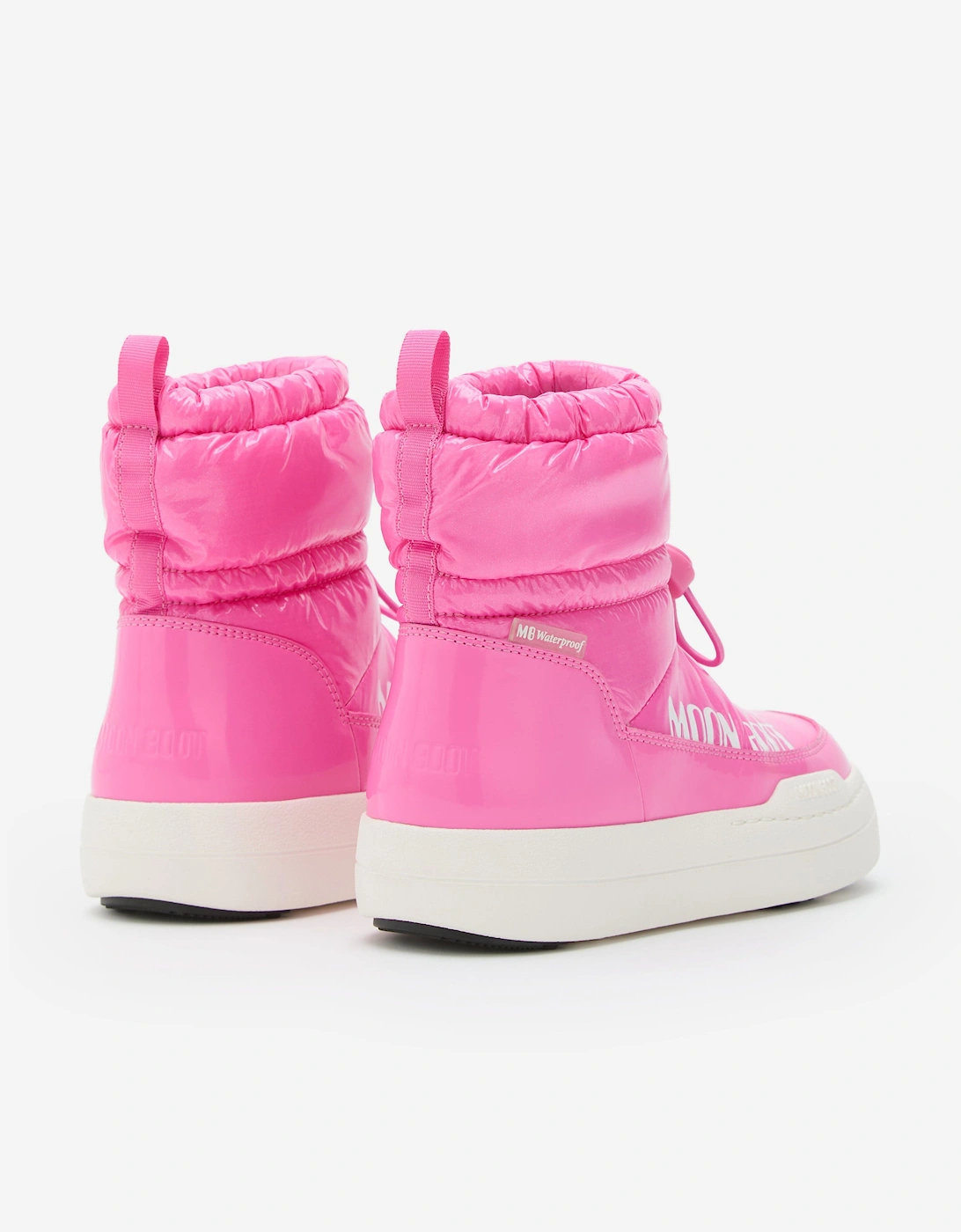 Moon Boot Girls JR Park Tube Mid Glitter WP Boots in Pink