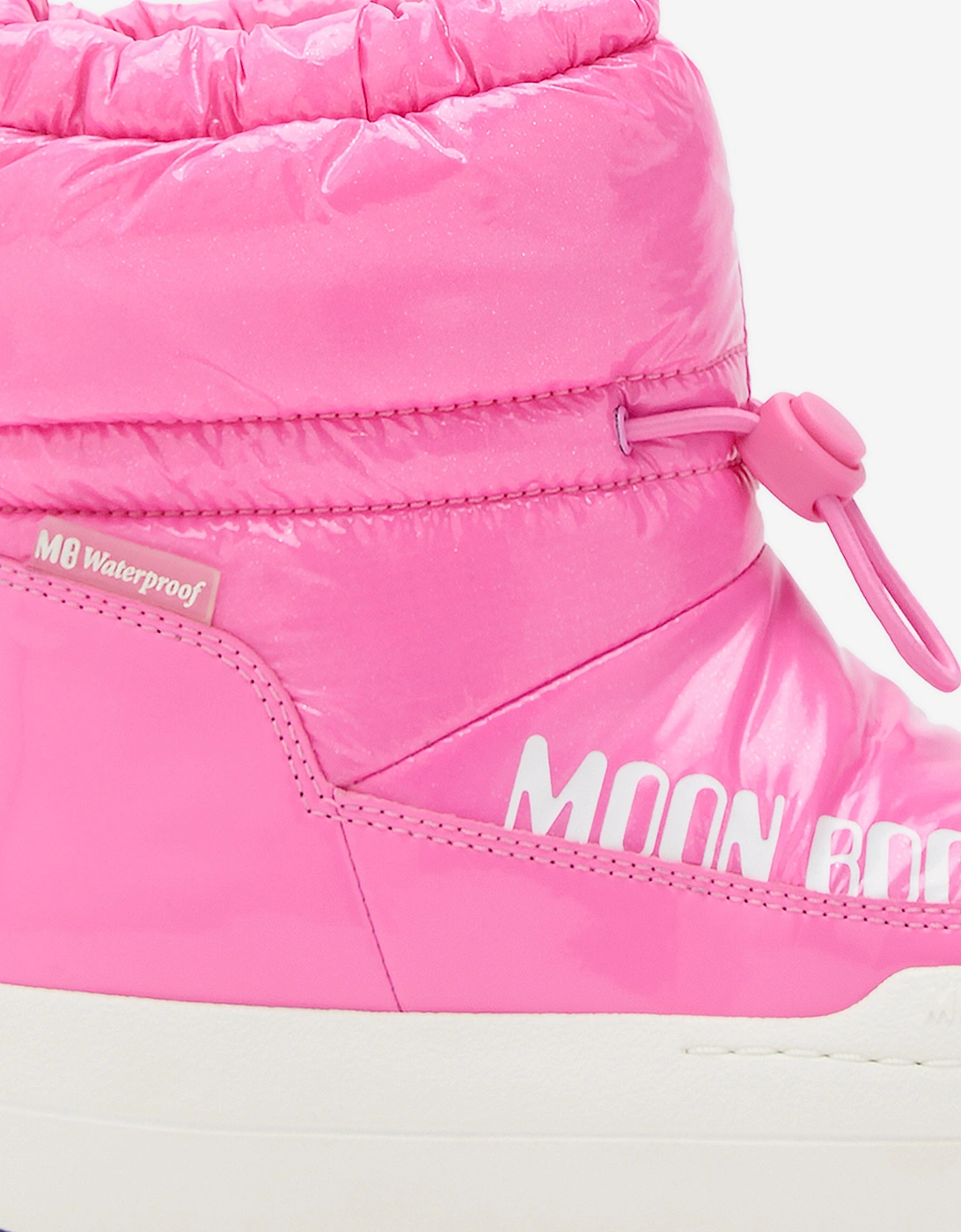 Moon Boot Girls JR Park Tube Mid Glitter WP Boots in Pink