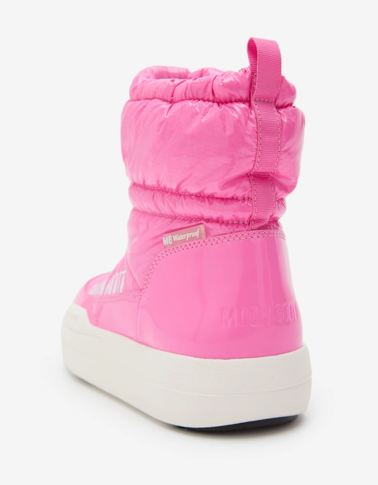 Moon Boot Girls JR Park Tube Mid Glitter WP Boots in Pink